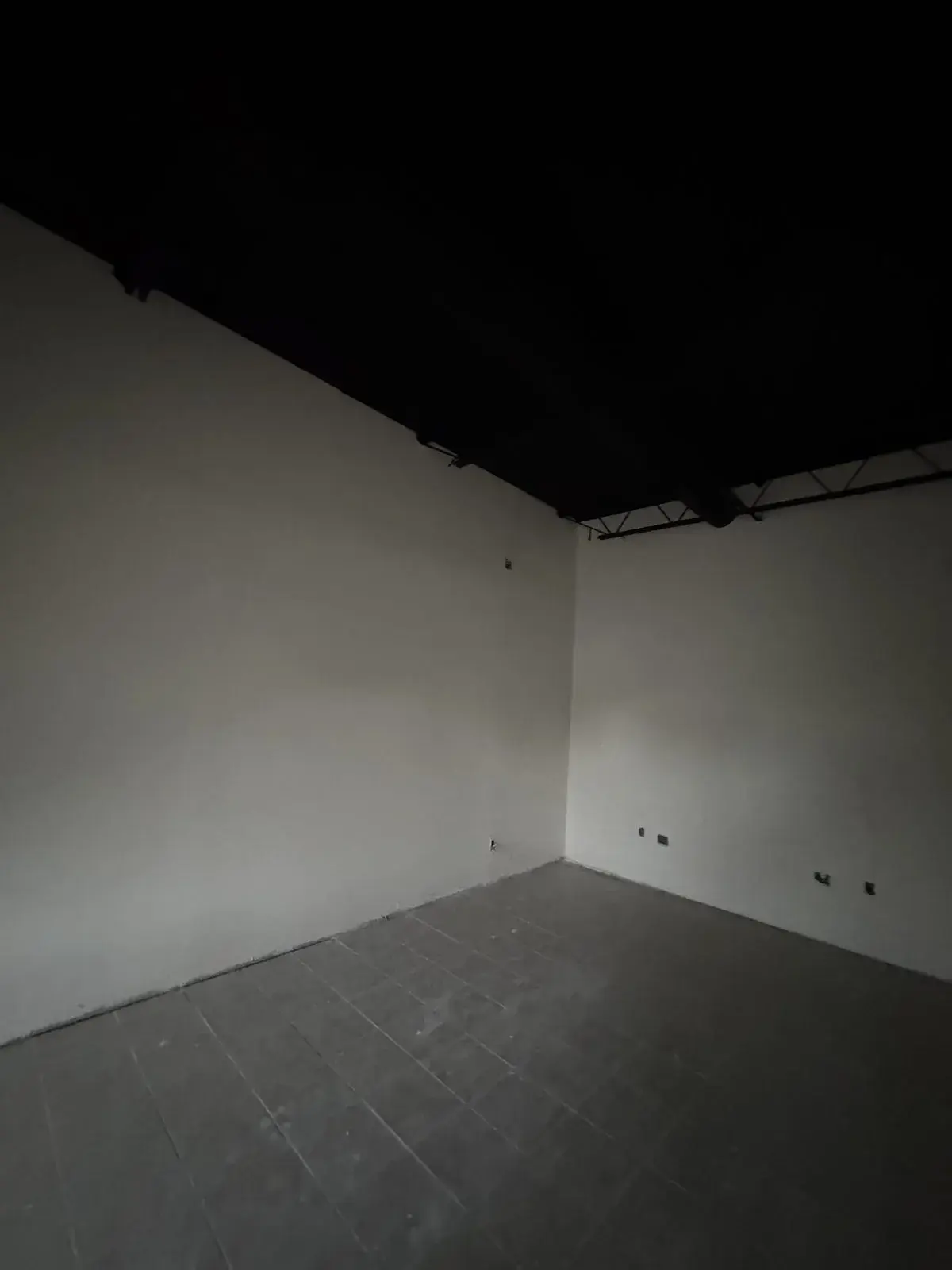 Commercial LED Ceiling Grid Installation before work began